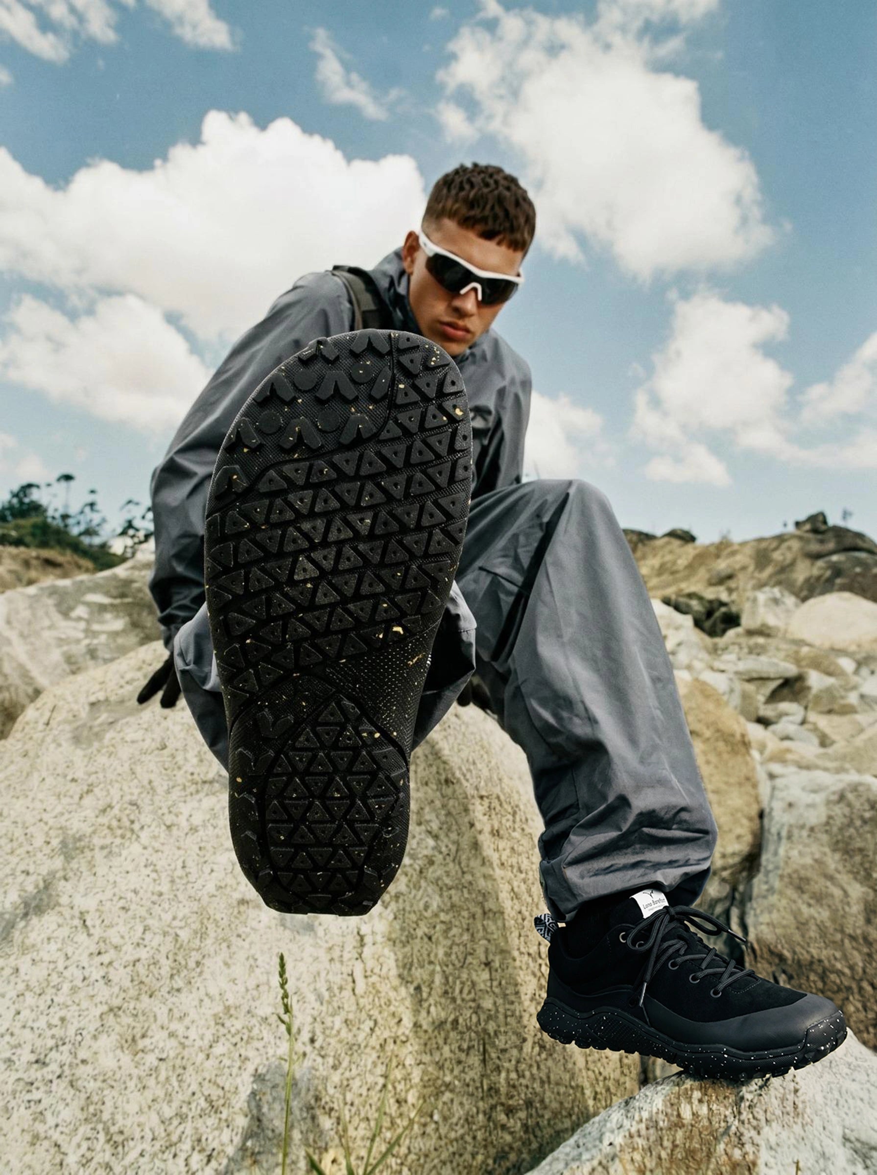 WILD Inked Male Posing On Rocky Terrain with Wide Toe Box Minimalistic Hiking Shoes
9 minutes ago
