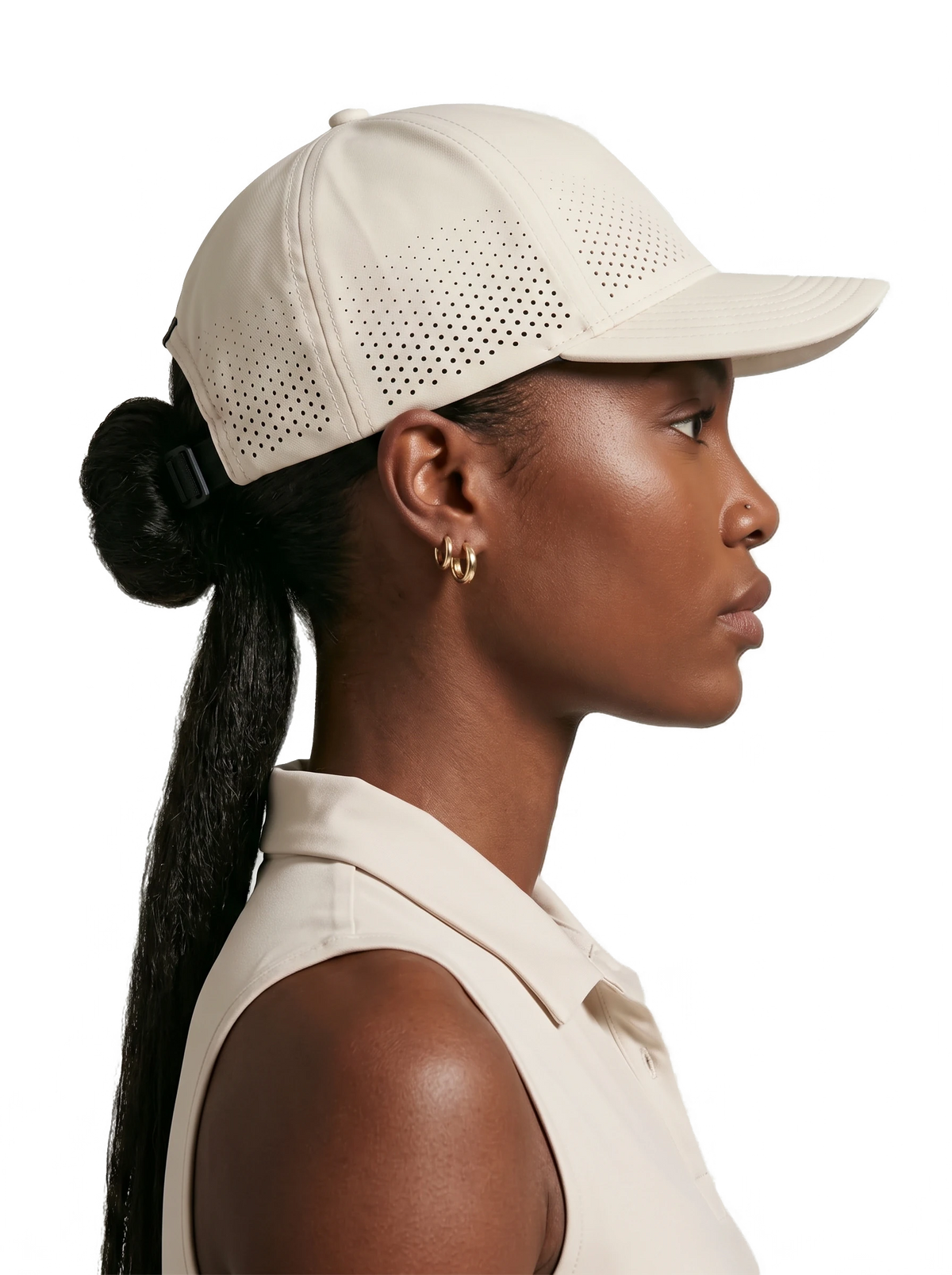 Flow-Fit Structured Cap #Color_Beige
