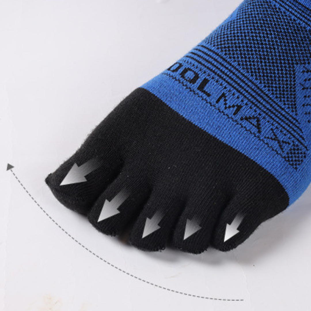 5-Toe CoolMax Invisible Socks
