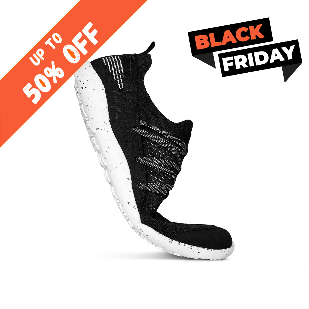 FLOW S BLACK Barefoot Workout Shoes