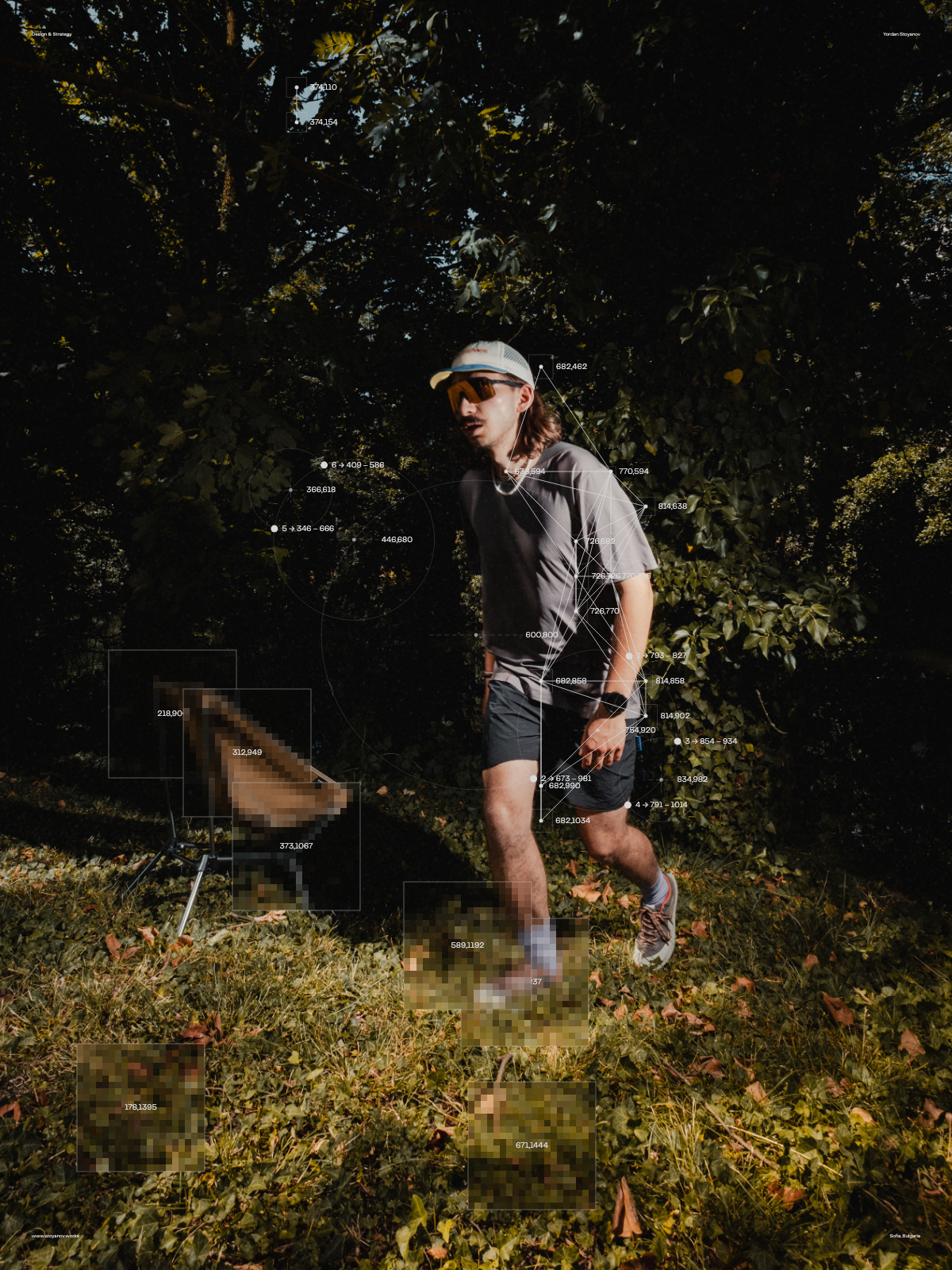 Movement study featuring LONO barefoot shoes photographed outdoors by Louis Dreyer