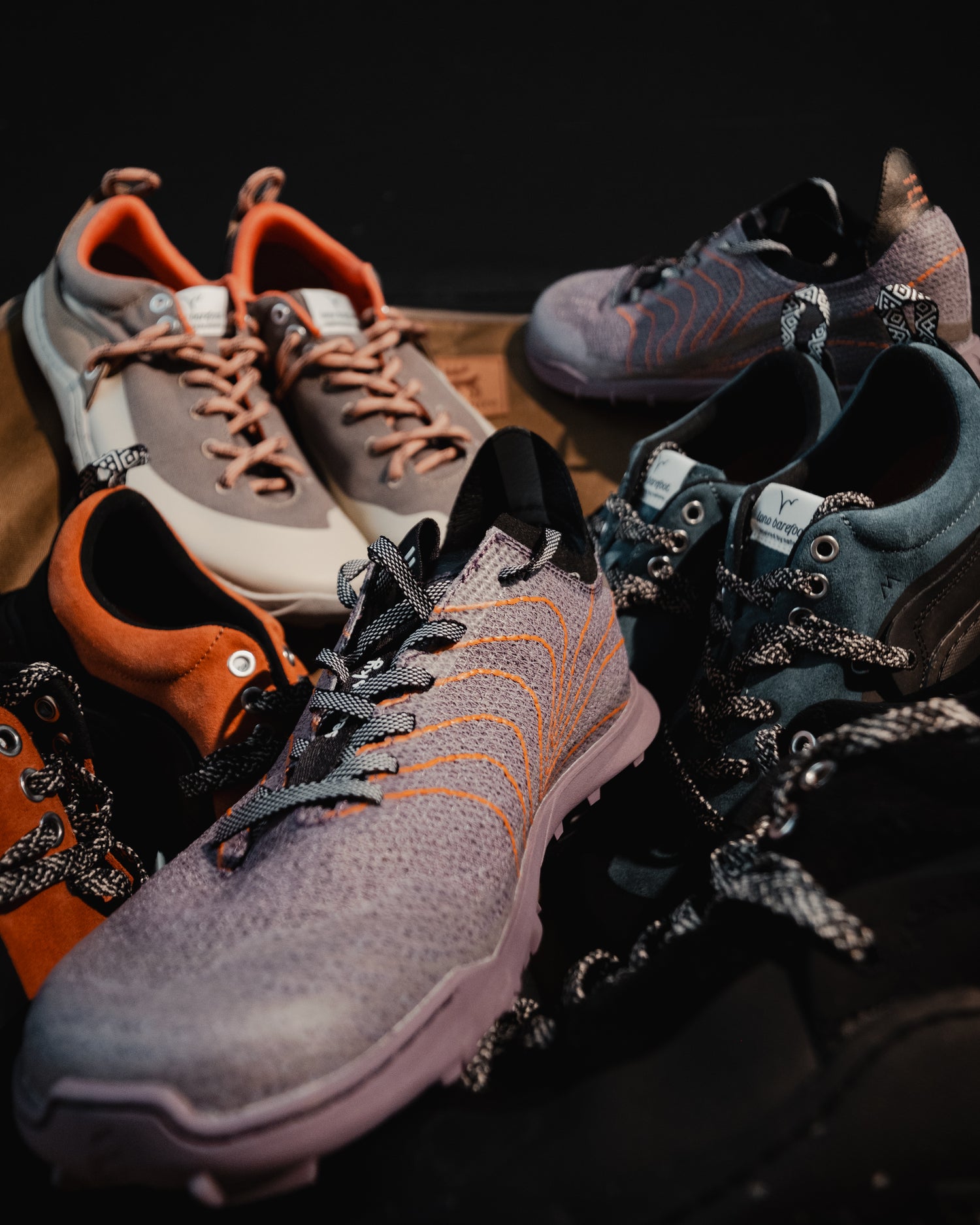 LONO WILD and VERVE barefoot shoe models shown together