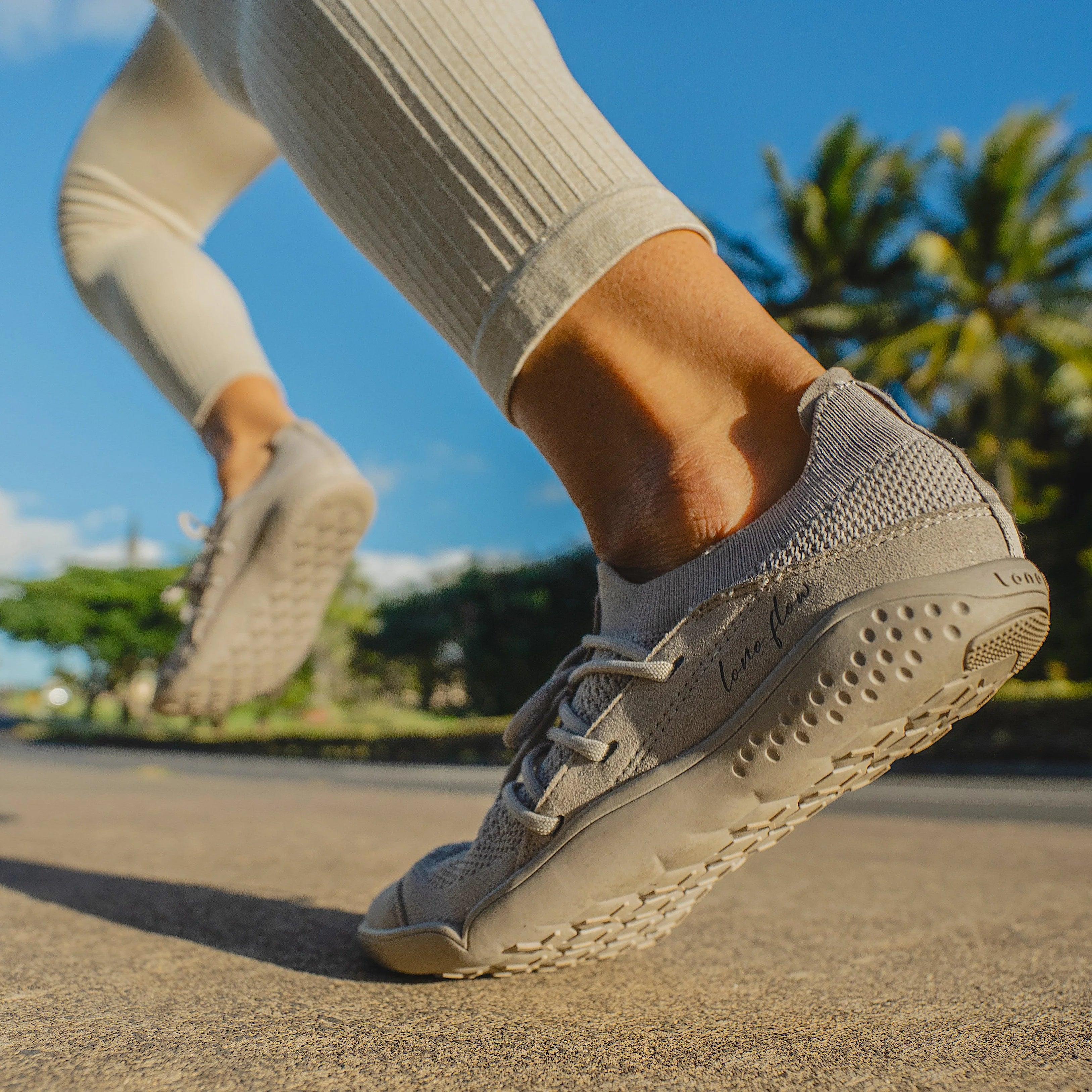 FLOW GREY Barefoot Shoes - LONOWEAR