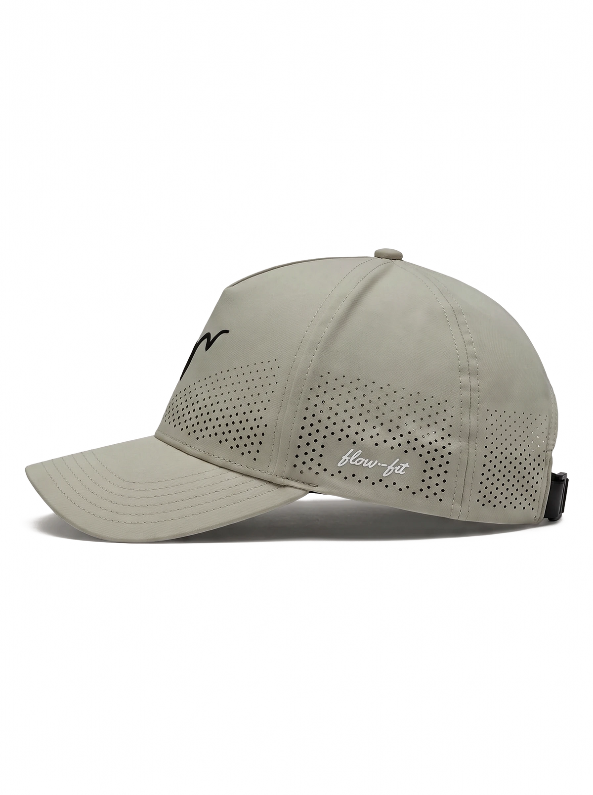 Flow-Fit Structured Cap #Color_Grey Black