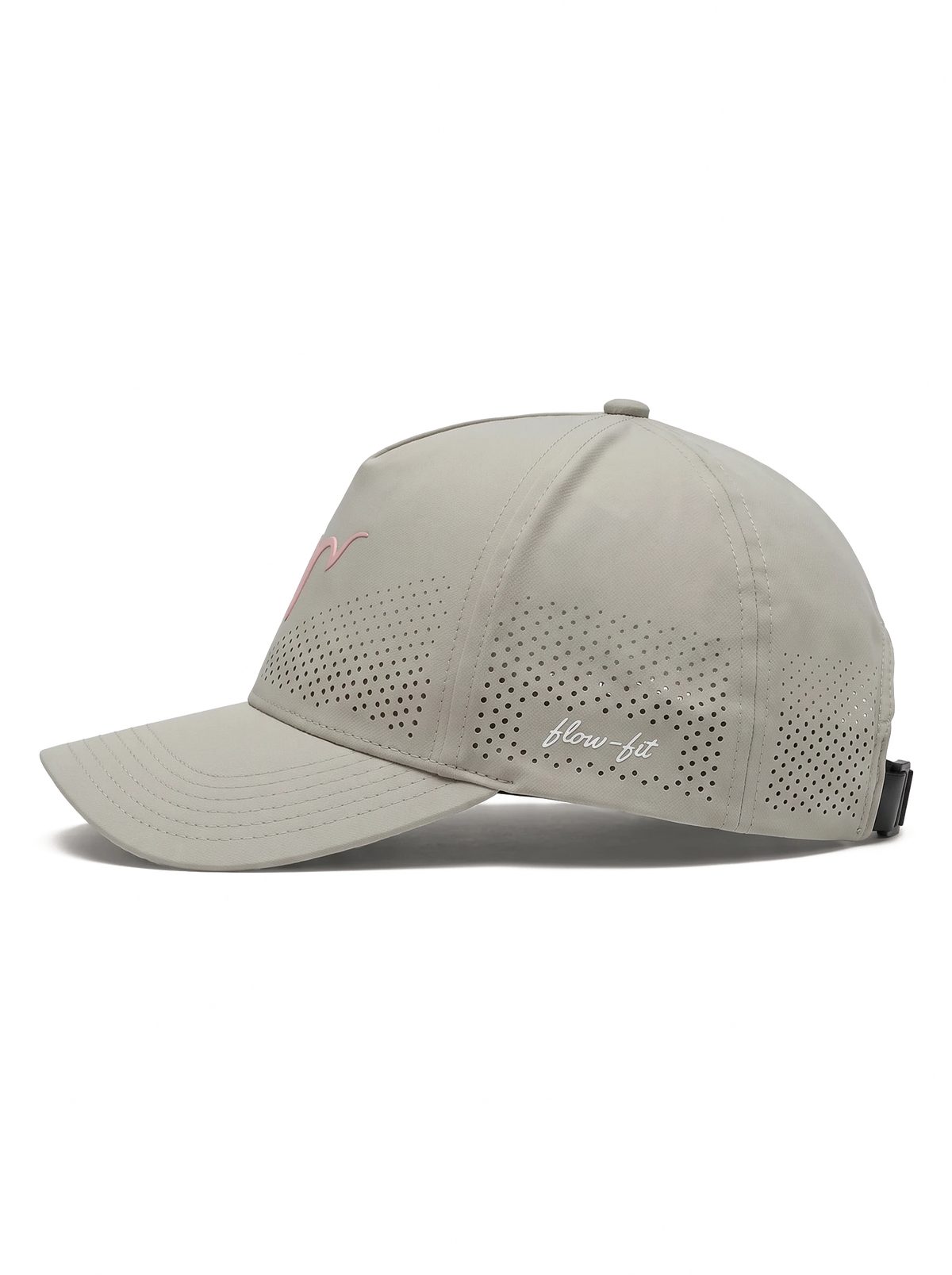 Flow-Fit Structured Cap #Color_Grey Pink
